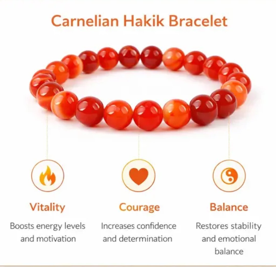 Carnelian Hakik bracelet