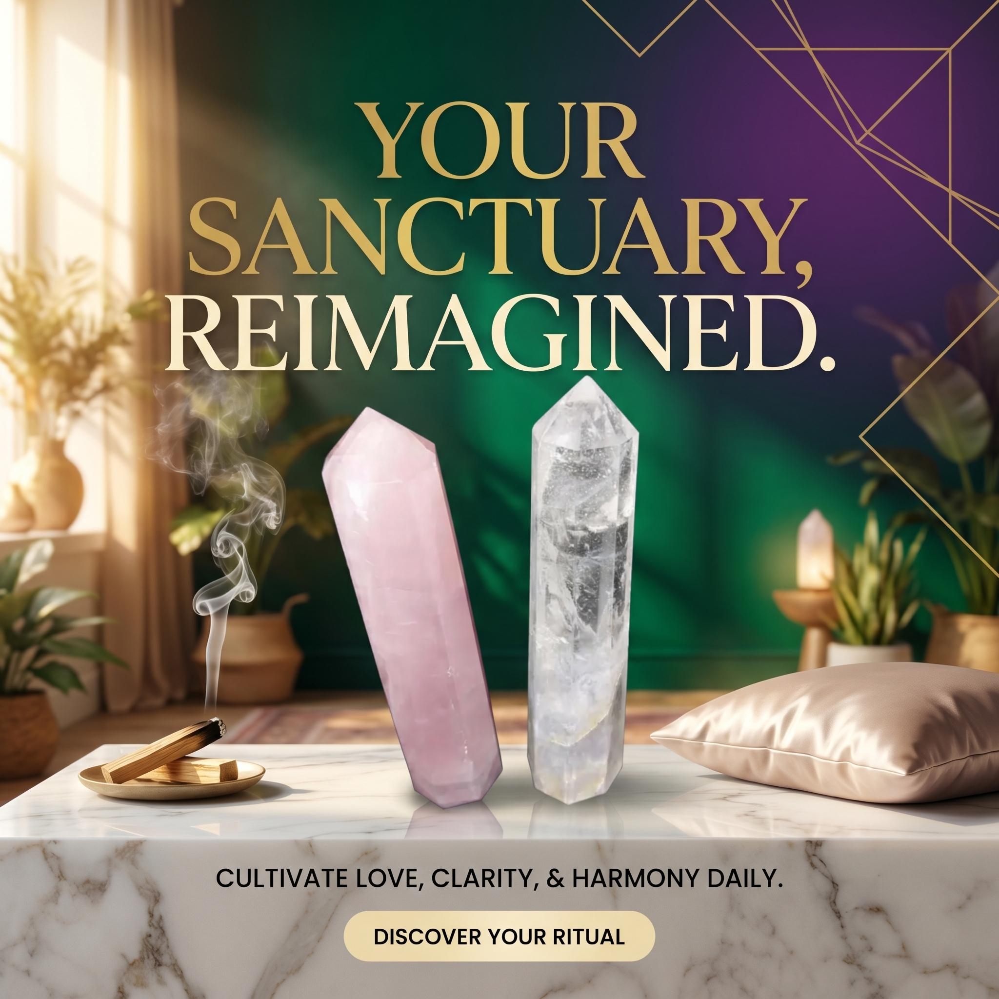 Rose Quartz & Clear Quartz Crystal Tower