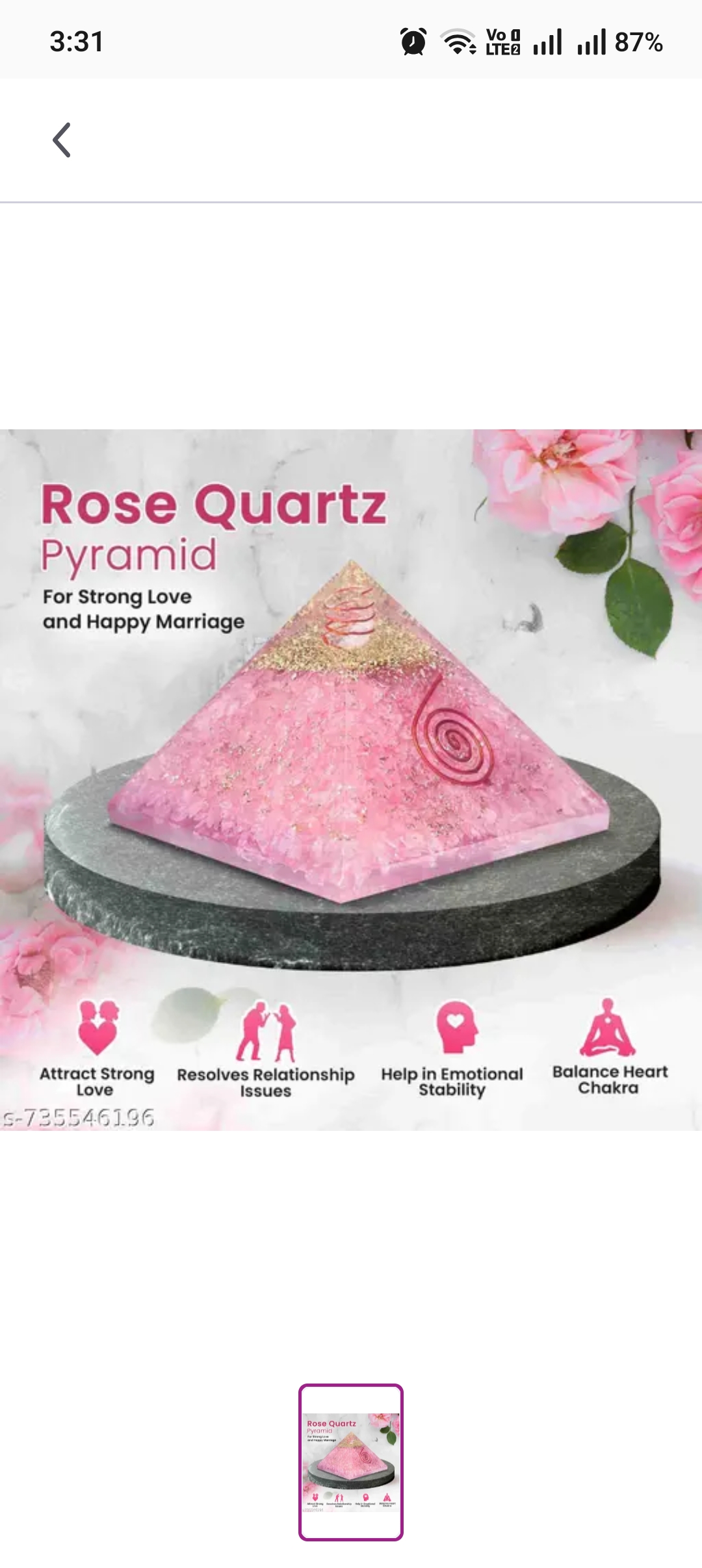 Rose Quartz Pyramids