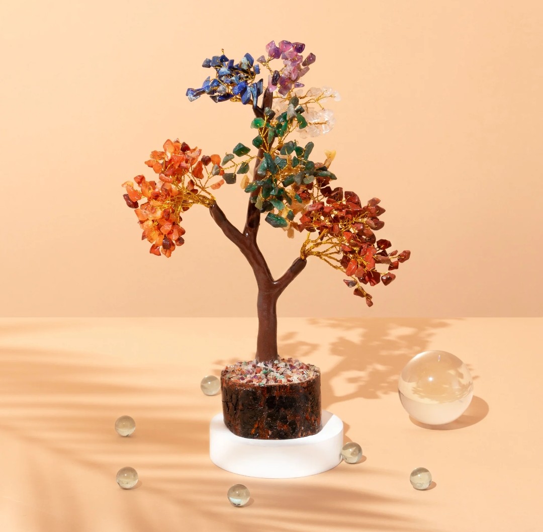 Seven Chakra Crystal Tree
